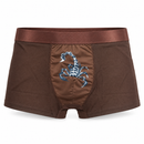 Men’s Brown Ice Silk Scorpion Boxer Briefs 163179  – XL