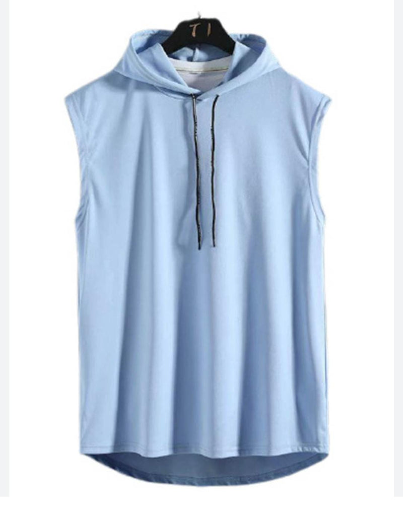 New Fashion Clothing Bodybuilding Muscle Guys Fitness Men Women Hooded Tank Top Vest Sportswear Sleeveless Shirt Hoodie 2XL X3398440 - Tuzzut.com Qatar Online Shopping