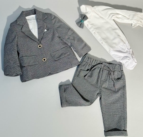 2 Pcs Boys Formal suit 9-12M 1516063 - TUZZUT Qatar Online Shopping