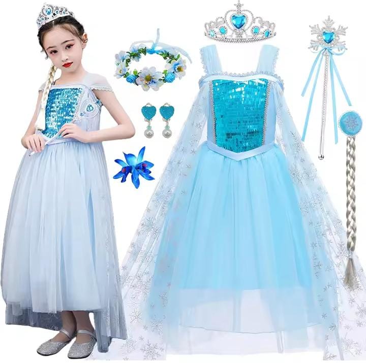 Little Girls Princess Frozen Elsa Girls Dress S1677797 Little Girls Princess Frozen Elsa Girls Dress S1677797