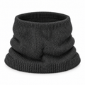 Charcoal Grey Ribbed Knit Neck Warmer 5482
