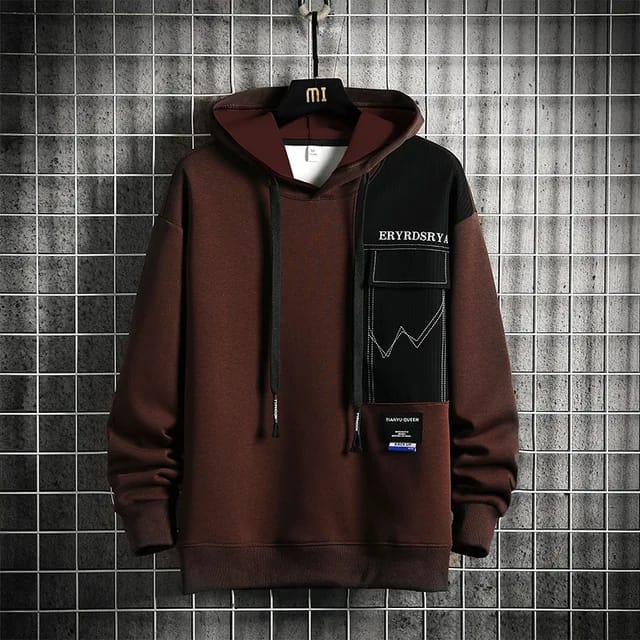 Simple sweater men's autumn new youth solid color casual loose hooded sweater XL S4660628 Simple sweater men's autumn new youth solid color casual loose hooded sweater XL S4660628
