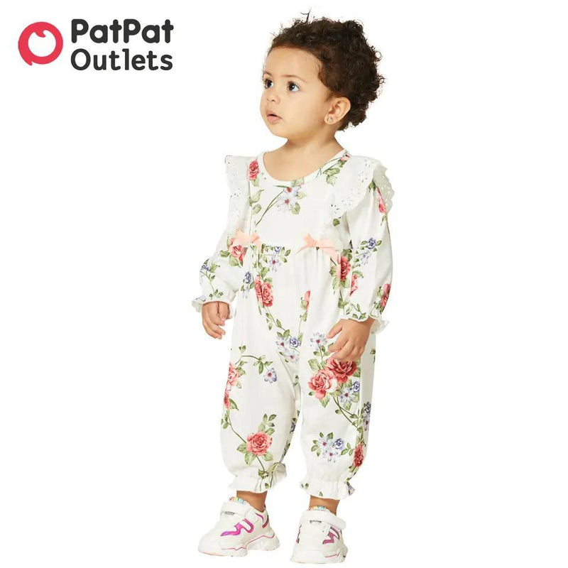 PatPat Newborn Baby Girl Clothes New Born Overalls Jumpsuit Romper 9-12 Months 19736062