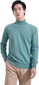 Men's High Collar Wool Pullover Knitted Sweaters  S1639800 - TUZZUT Qatar Online Shopping