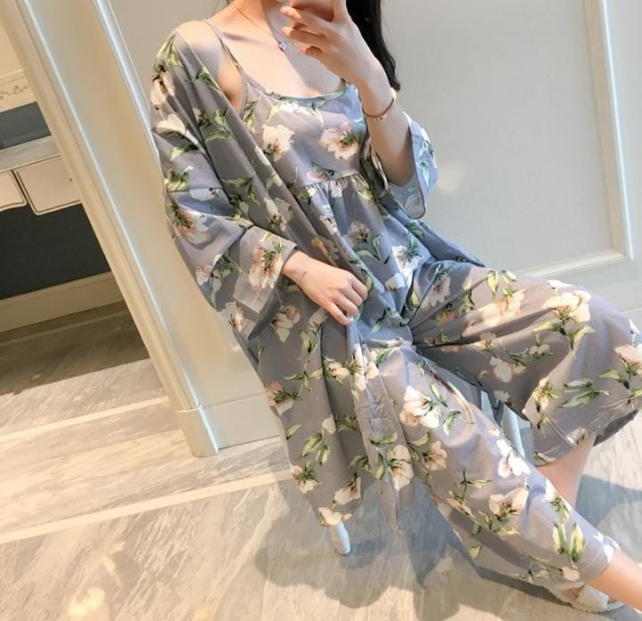 Women's Pajama Homewear 3 Pieces Sleepwear Set 501904 Women's Pajama Homewear 3 Pieces Sleepwear Set 501904