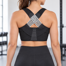 Black Posture Corrector with Striped Crossover Straps 7004941 - L