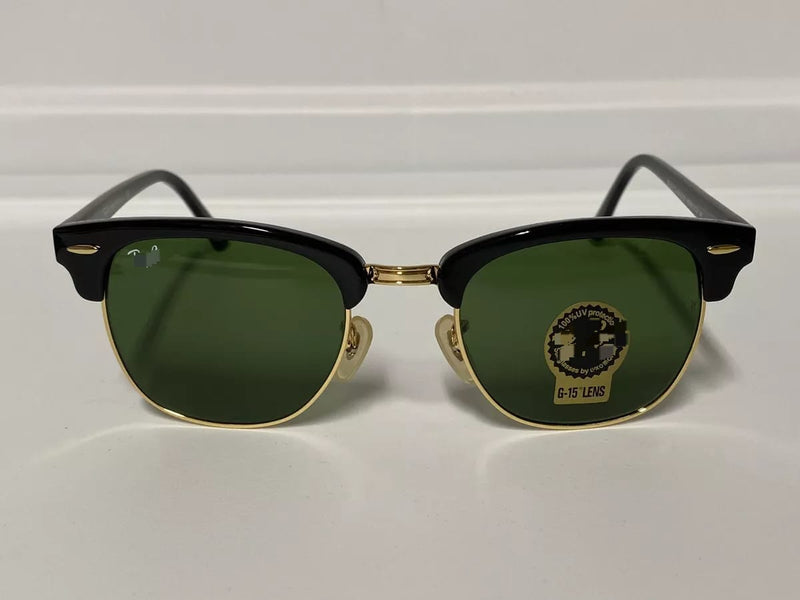 Clubmaster Classic Black Frame Green Lens Sunglasses S00032376 - TUZZUT Qatar Online Shopping