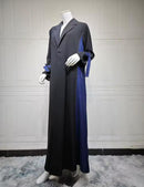 Women Colorblocked Gulf Abaya  Muslim Islamic Clothing   S5119325 - TUZZUT Qatar Online Shopping