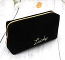 Women Zipper Velvet Makeup Bag Travel Large Cosmetic Bag Makeup Female Make Up Storage Bag   S4371081 - TUZZUT Qatar Online Shopping