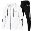Men's Zip Hoodie+Pants Casual Sportswear Set  131608 - TUZZUT Qatar Online Shopping