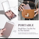 Rechargeable LED Light Mirror with 14 pieces Travel Makeup Brush Set - TUZZUT Qatar Online Shopping