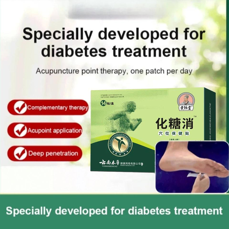 14pcs Treatment Herbal Patches Effectively Relieve Fatigue Blood Sugar Patches