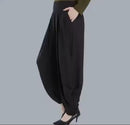Women's Casual Loose High Waist Long Trousers   B976049 - TUZZUT Qatar Online Shopping