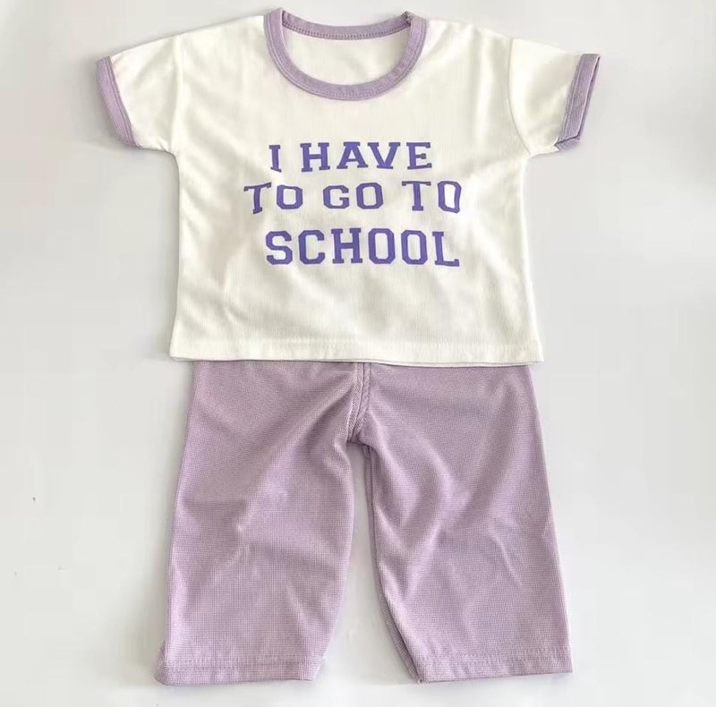 Children Summer T-shirts+Pants 2 Piece Sets   1672534 - TUZZUT Qatar Online Shopping