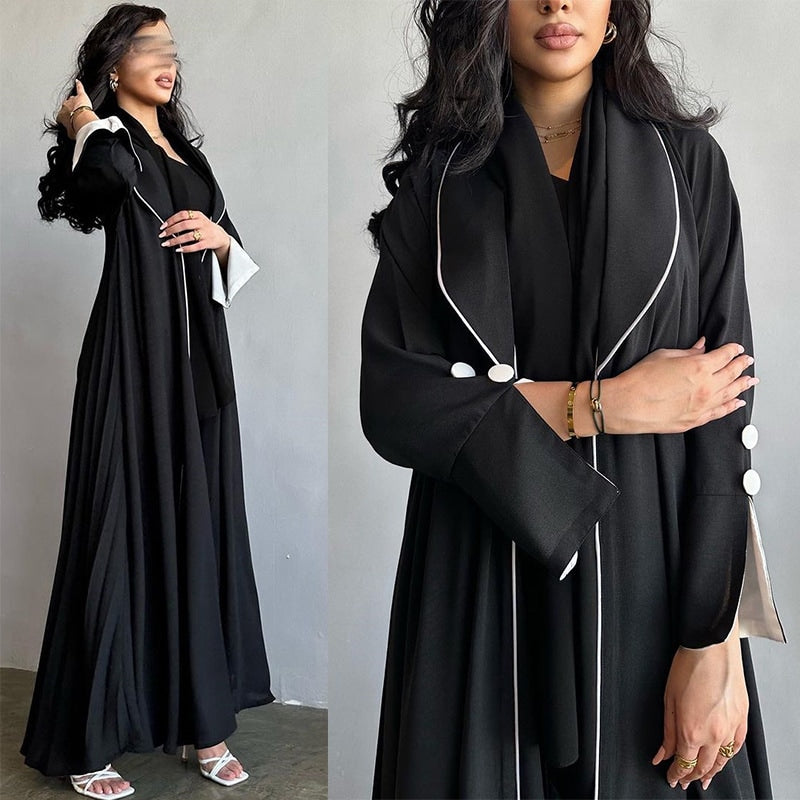 Women's Long Sleeve Solid Color Abaya M 481557