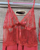 Women's Lace Nightgown Dress V-Neck Sleeveless   X980524 - TUZZUT Qatar Online Shopping