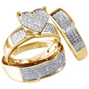 Couple Rings For Women & Men Engagement Gold-color -X240842 - Tuzzut.com Qatar Online Shopping