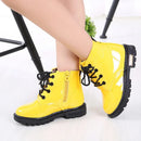 New Winter Children Shoes PU Leather Waterproof Plush Boots Kids 29 - Tuzzut.com Qatar Online Shopping