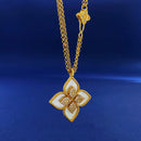 Princess Flower Diamond Necklace DN070