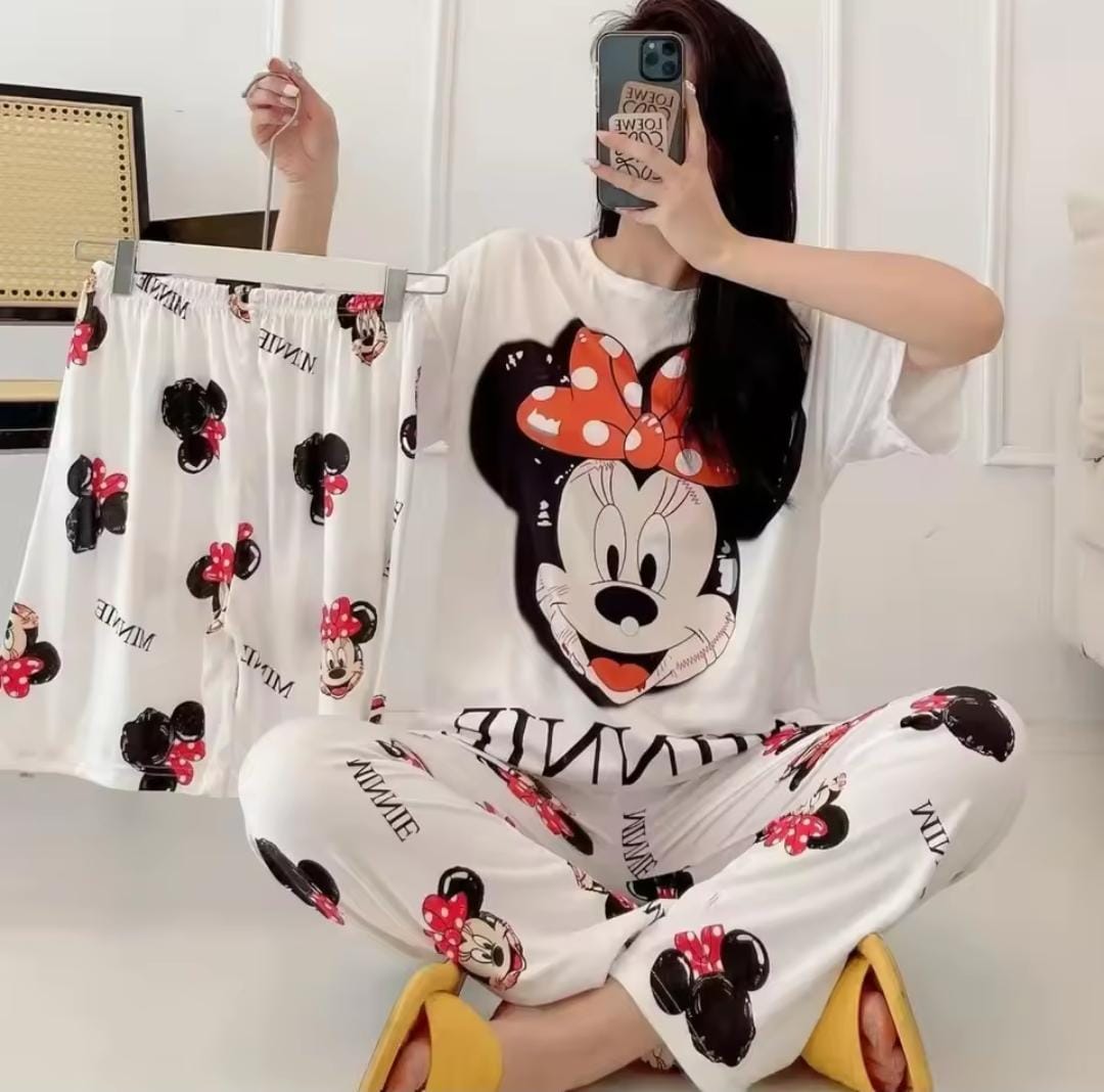 Women's 3Pcs Disney Stitch Pajamas Sleepwear 1569899 Women's 3Pcs Disney Stitch Pajamas Sleepwear 1569899