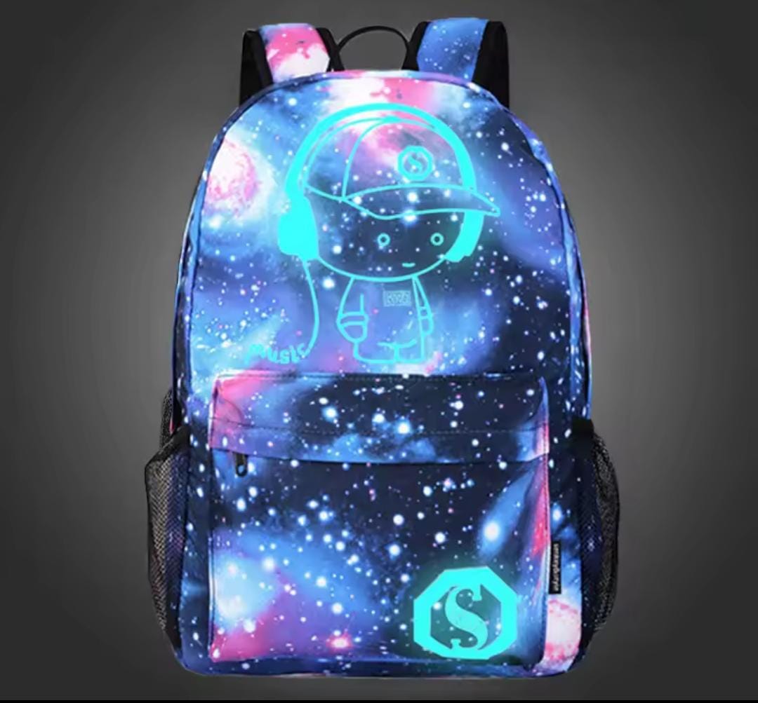 Luminous Anti Theft Canvas Rucksack Print Bag S4675022 Luminous Anti Theft Canvas Rucksack Print Bag S4675022