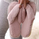 Women's Thick Sole Plush Slippers, Indoor Cotton Sandals     3046309 - TUZZUT Qatar Online Shopping