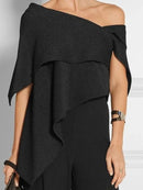 Urban Asymmetric One Shoulder Tunic Top M 101843 - TUZZUT Qatar Online Shopping