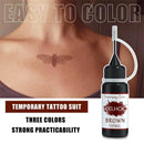 EELHOE Temporary Tattoo Kit with 3 Colors 10ml - TUZZUT Qatar Online Shopping