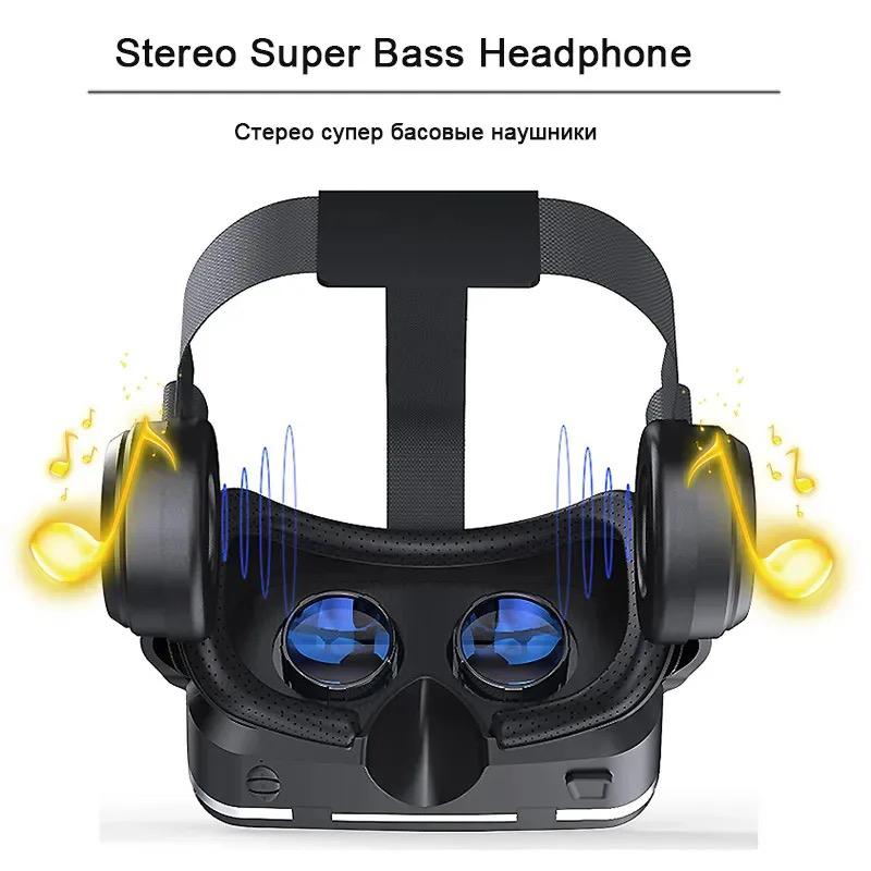 VR Shinecon 6.0 Headphone Version 3D Virtual Reality Stereo Helmet