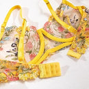 Sexy Lingerie For Women 2 Piece Lace Floral Embroidery Lingerie Set Underwire Bra And Panty Sets Underwear   439511 - TUZZUT Qatar Online Shopping