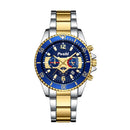 Men's Stainless New Silver Gold Trending Watch 799059 - TUZZUT Qatar Online Shopping