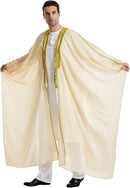 GladThink Muslim Arab Men's Chiffon Outerwear Thobe Thobe Thawb Caftan Dishdasha    B300666 - TUZZUT Qatar Online Shopping