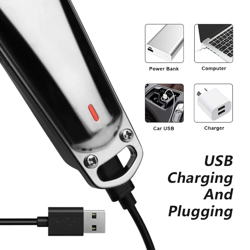USB Fast Charging 600mAh Large Capacity Battery Electric Hair Clipper