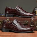 Crocodile-Embossed Leather Shoes 3195 - TUZZUT Qatar Online Shopping