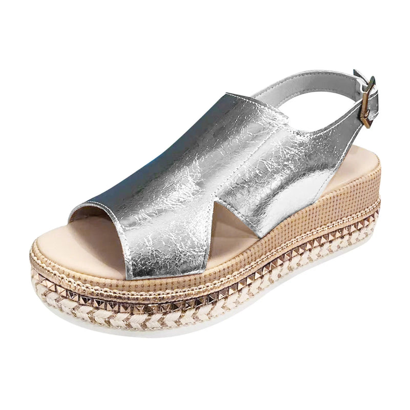 Cork Espadrilles Wedge Sandals WS369 - TUZZUT Qatar Online Shopping