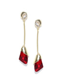 Bride Long Dangle Earrings Crystal Water -S291579 - Tuzzut.com Qatar Online Shopping