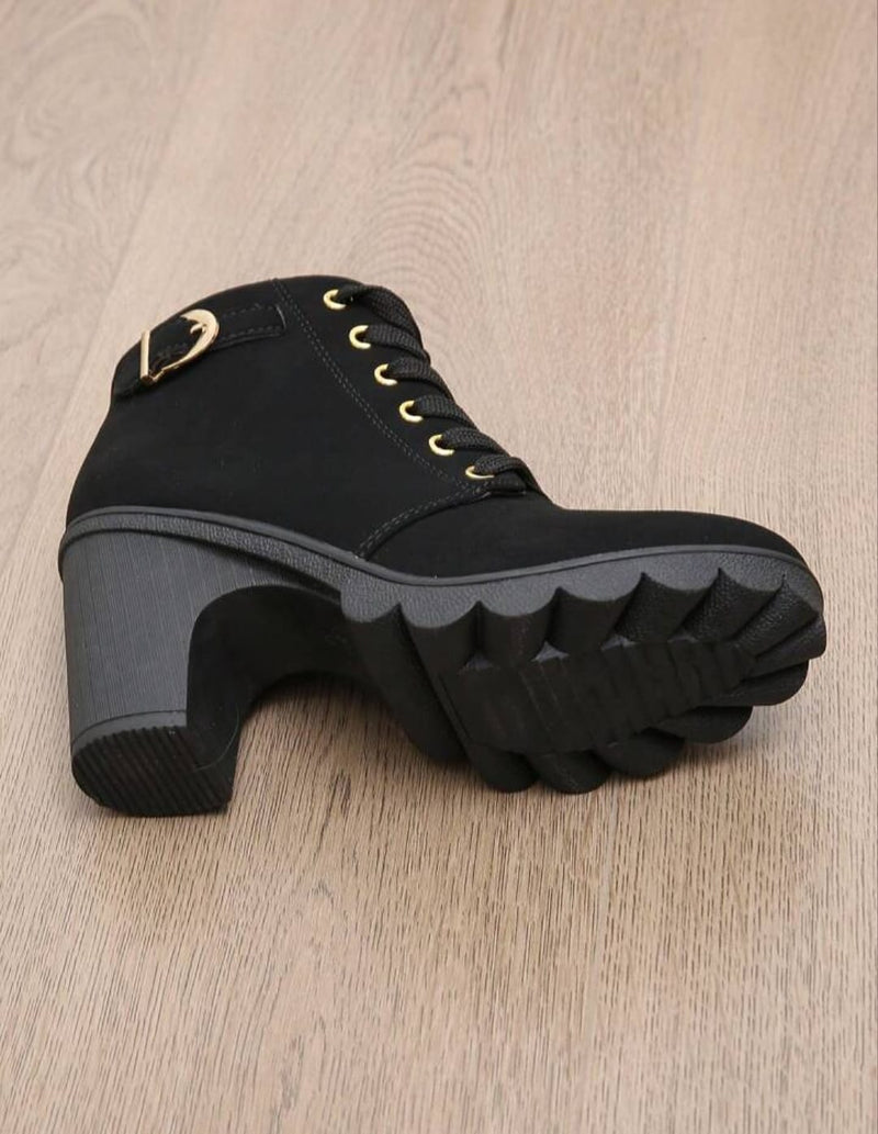 British Style High Heels Ankle Boots 888 - TUZZUT Qatar Online Shopping