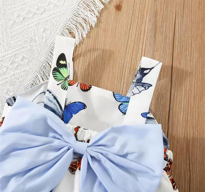 Children's Butterfly Pattern+Hat Sweet Princess Two-piece Dress   1542140 - TUZZUT Qatar Online Shopping