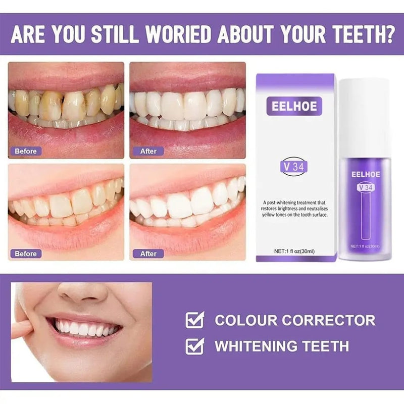 30ml Teeth Whitening Toothpaste - Tuzzut.com Qatar Online Shopping