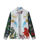 Women's Long Sleeve Beach Suits Classic Suit Elegant Print Casual Shirts   303436 - TUZZUT Qatar Online Shopping