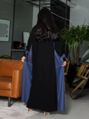 Women Colorblocked Gulf Abaya  Muslim Islamic Clothing   S5119325 - TUZZUT Qatar Online Shopping