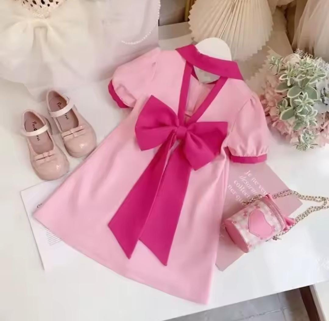 Summer Baby Kid Girl Dress Bow Princess Dress 1555023 Summer Baby Kid Girl Dress Bow Princess Dress 1555023