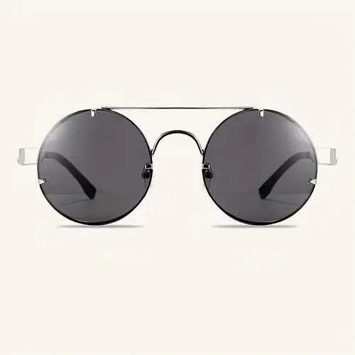 Men Top Bar Round Frame Sunglasses S4593609 - TUZZUT Qatar Online Shopping