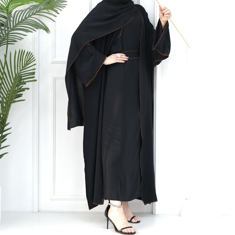 Women's Long Sleeve Solid Color Abaya 2XL 519486