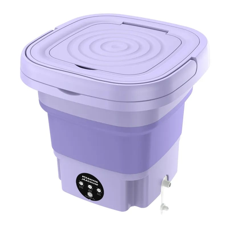 Portable Washing Machine,4 KG Household Compact Semiautomatic Double Bucket Mini  Portable Washers,Washing And Rotary Dryer,Suitable for Home School  Apartment Camping,Purple : : Home
