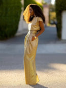 Stylish High Waisted Skirt & Top Two Pieces Set S 112915 - TUZZUT Qatar Online Shopping