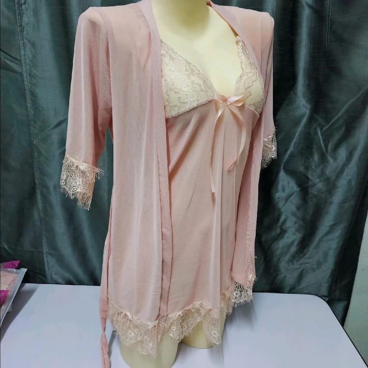 Women's Silk Ladies Sleepwear Two Piece Set B379004 Women's Silk Ladies Sleepwear Two Piece Set B379004