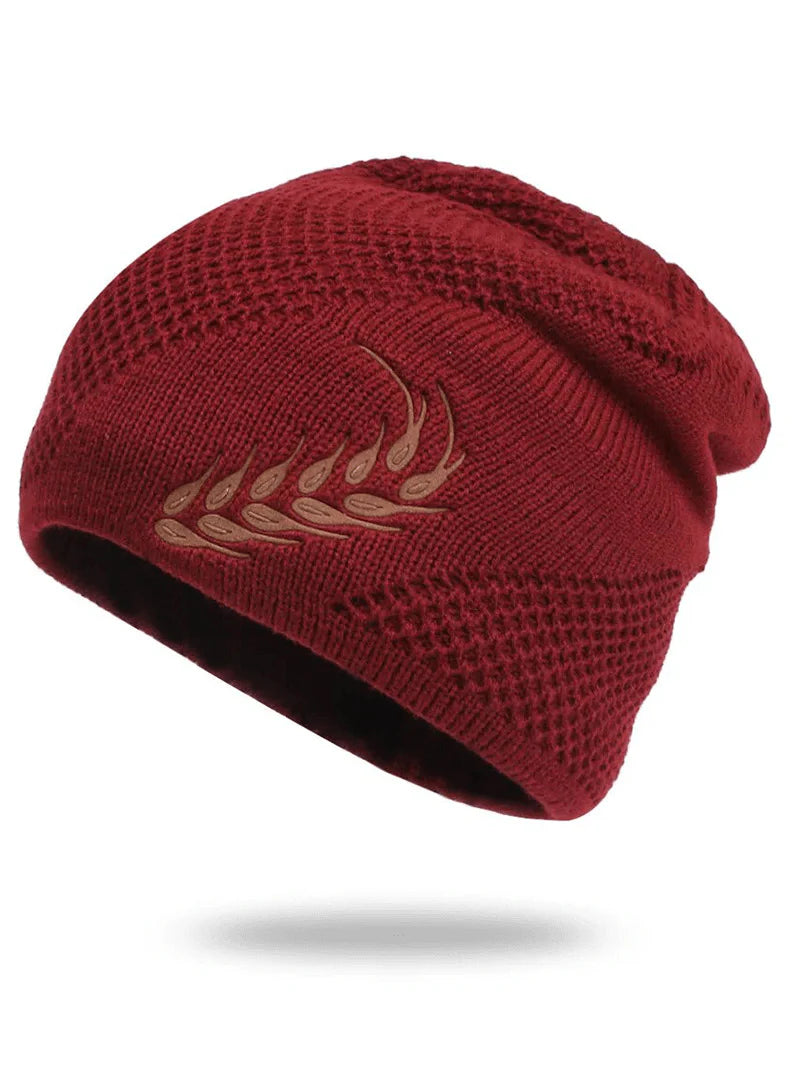 Fashion Warm Knitted Ski Beanie with Wheat Ear Pattent S4794829 Fashion Warm Knitted Ski Beanie with Wheat Ear Pattent S4794829