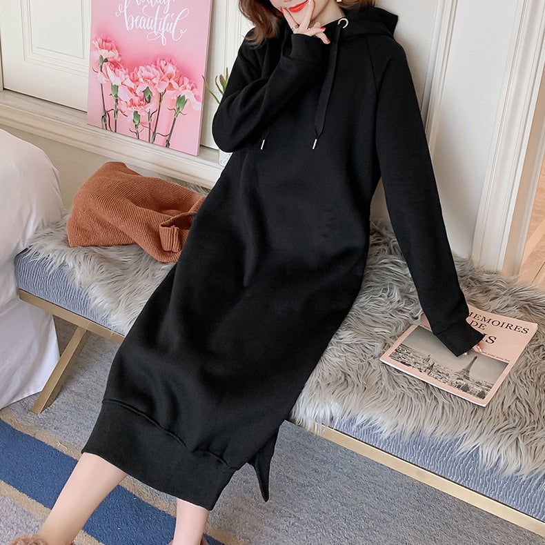 Women's Long Sleeve Hoodie Dress XL 489489 Women's Long Sleeve Hoodie Dress XL 489489