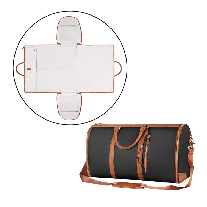 Large PU Leather Duffle Bag for Travel WZ2951613 - TUZZUT Qatar Online Shopping